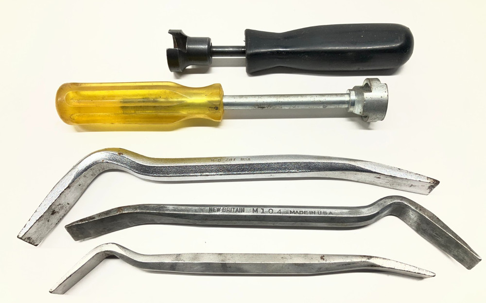 Lot of 3- Drum Brake Adjusting Tools & 2- Brake Retainer Spring Tools-Read
