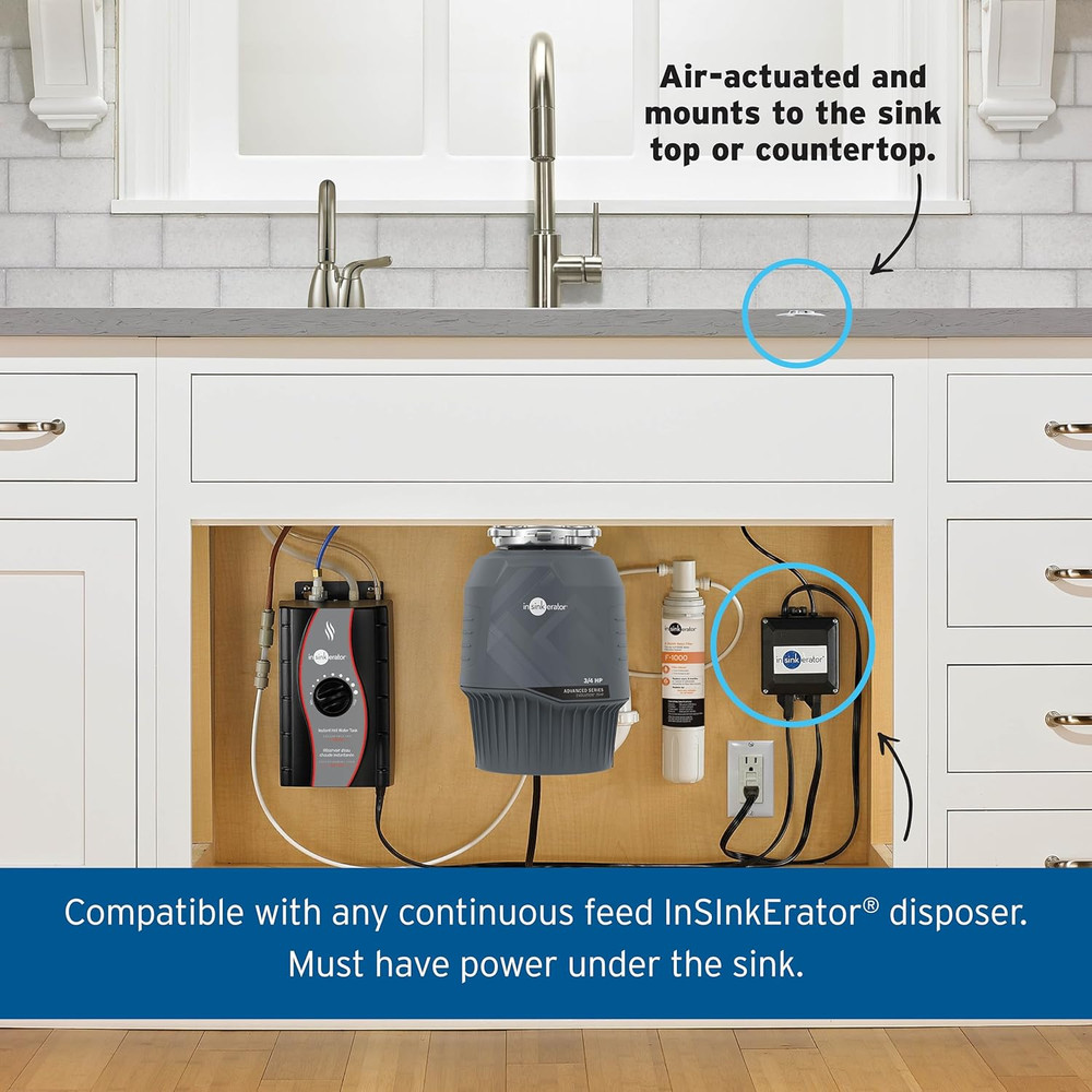 Dual Outlet Garbage Disposal Air Switch Kit for Easy Control