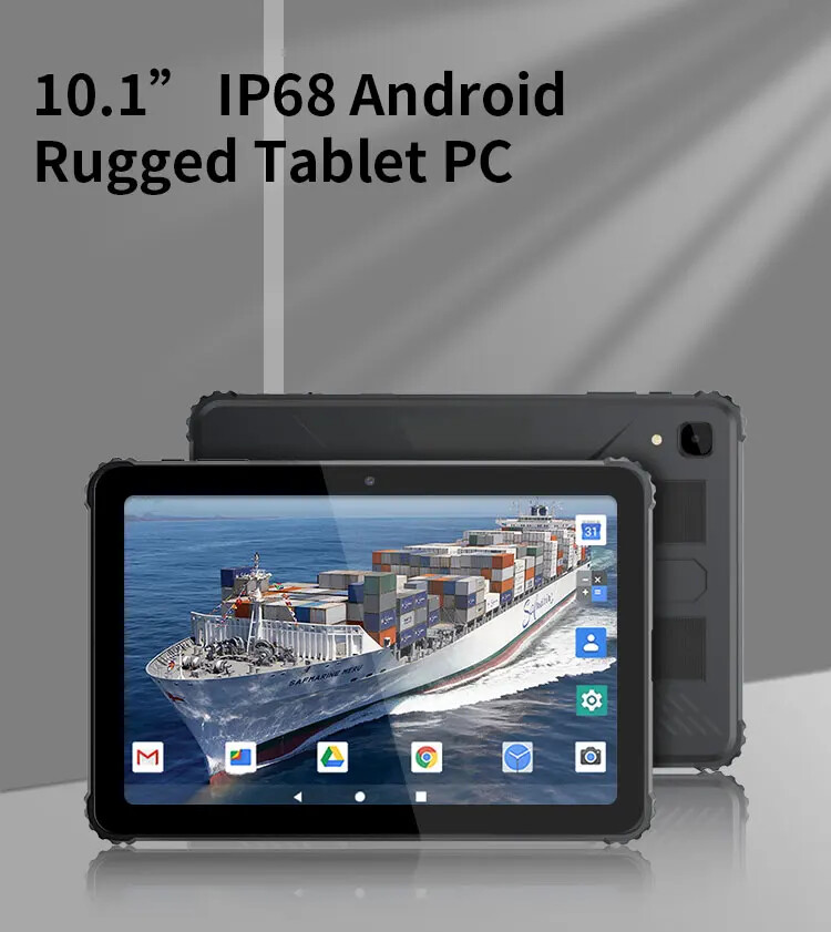 High Performance 10'' IP68 Waterproof Android 12 Rugged 4G Tablet PC