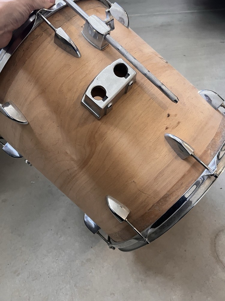Vintage Wood Grain Tom Drums