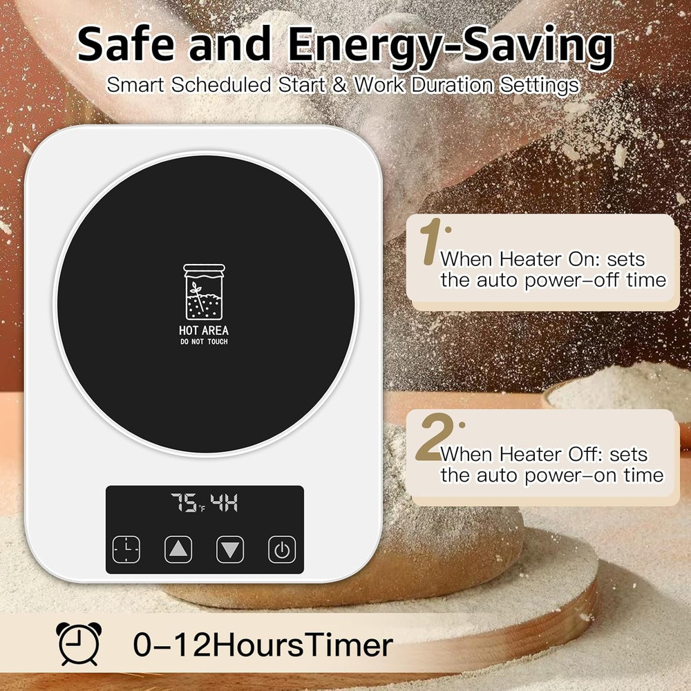Sourdough Starter Warmer with Memory Function– 1°F Precision Temperature Control