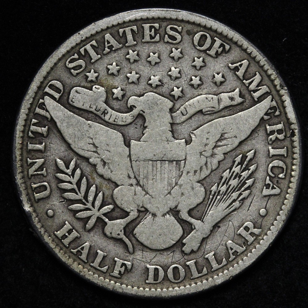1896 Barber Silver Half Dollar FINE E373 STXHV