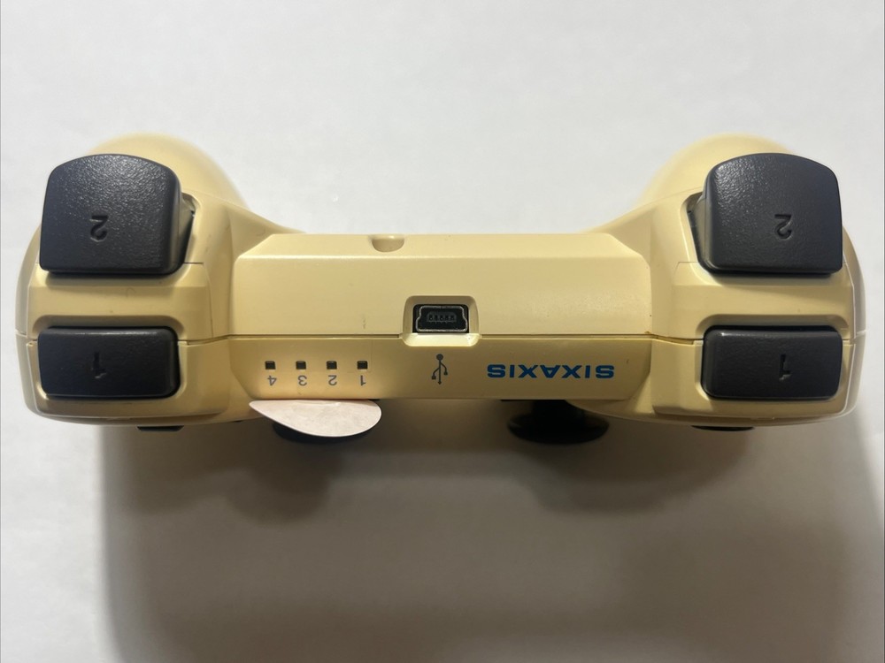 Sony PS3 Sixaxis Wireless Controller white yellowing OEM Original Tested Clean
