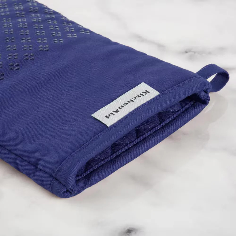 KitchenAid Asteroid Silicone Grip Oven Mitt Set Cobalt Blue 2-Pack