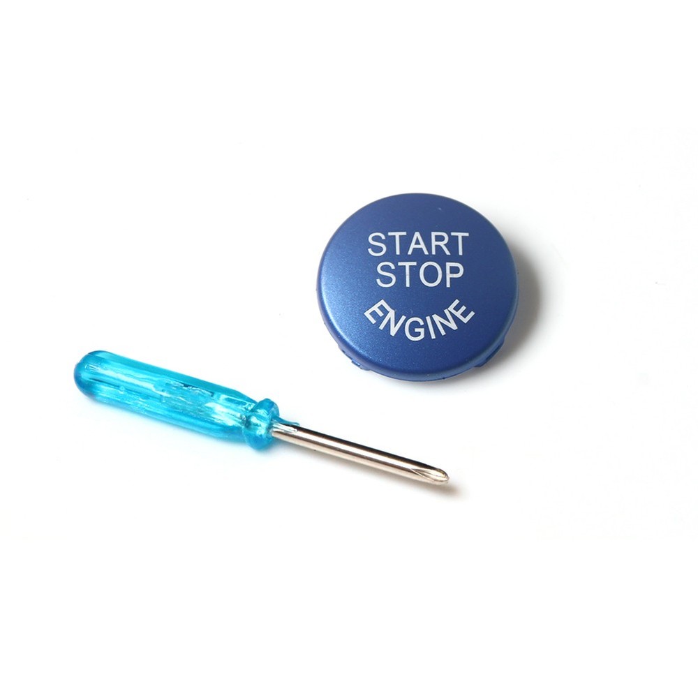 Blue Engine Start Stop Ignition Switch Button For BMW 3 Series E90 2009-2012