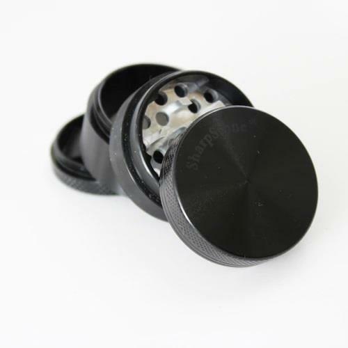 SharpStone Hard Top 4 Piece 2.5” Herb / Spice Grinder BLACK AUTHENTIC
