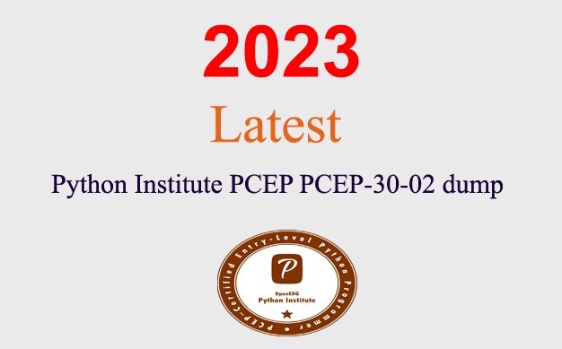Python Institute PCEP PCEP-30-02 Q&A GUARANTEED (1 month update)