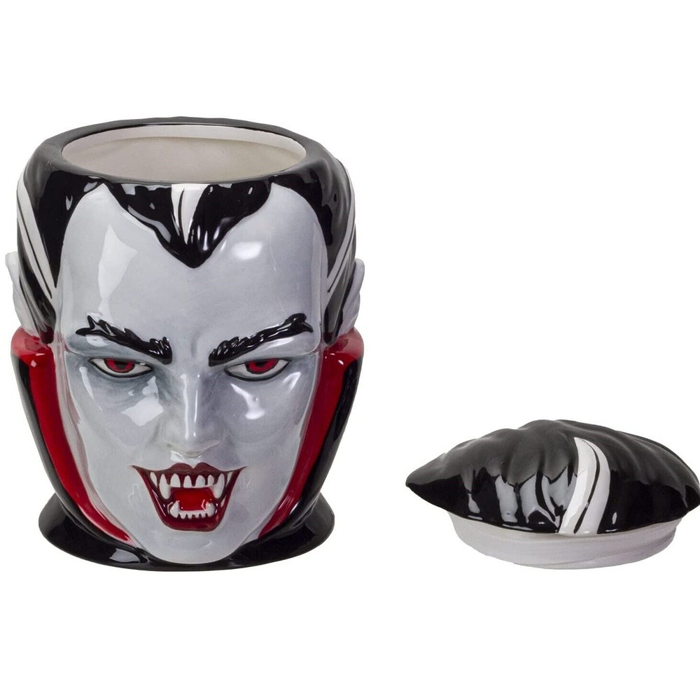 Vampire Ceramic Cookie Jar 8 Inch