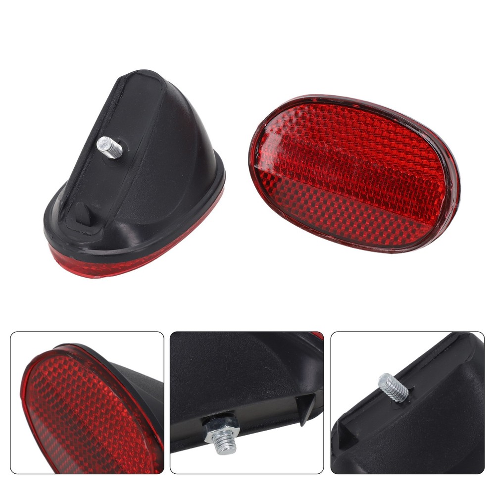 Increase Nighttime Visibility with Bicycle Oval Rear Mudguard Reflector