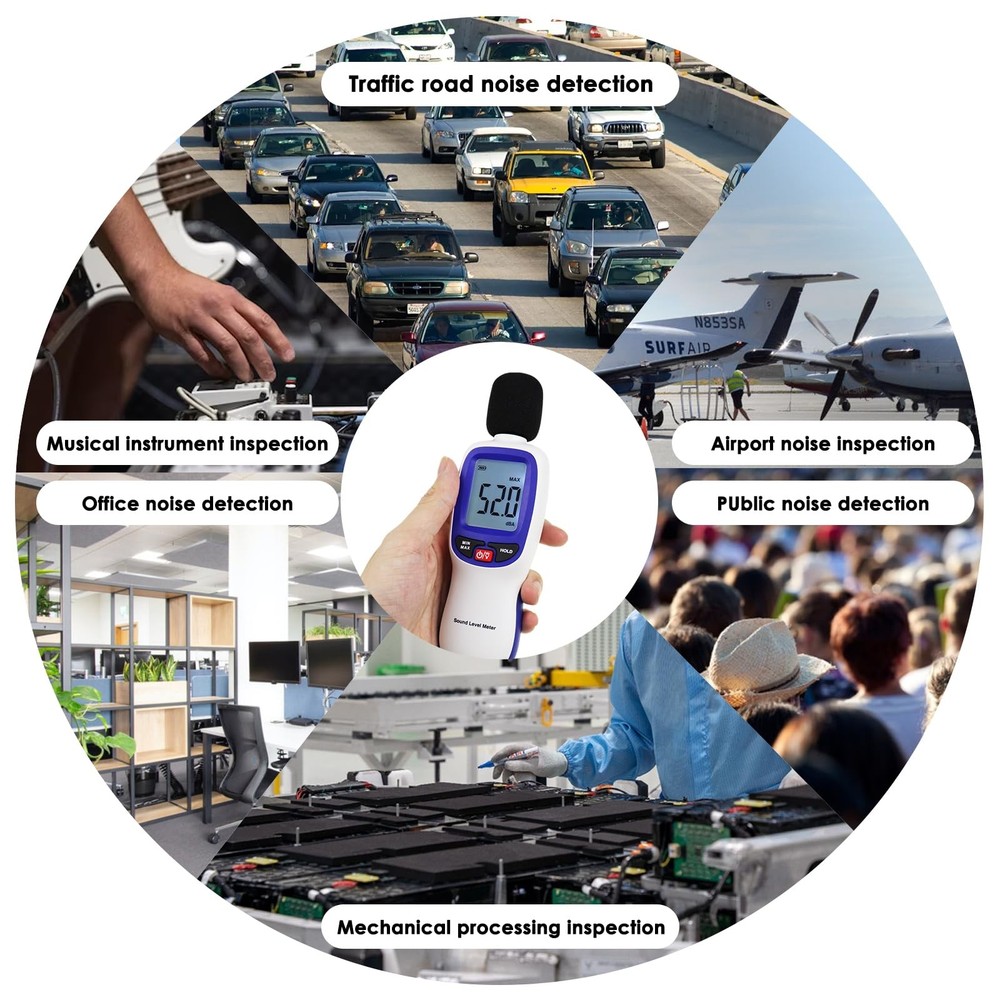 Decibel Meter Wireless Sound Decibel Meter With App Data Logging Bluetooth Porta