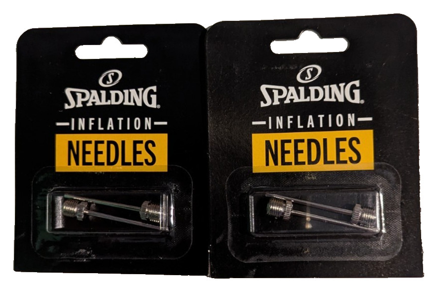 SPALDING 2-Pack Inflation Needles 2021 Version NEW Sealed
