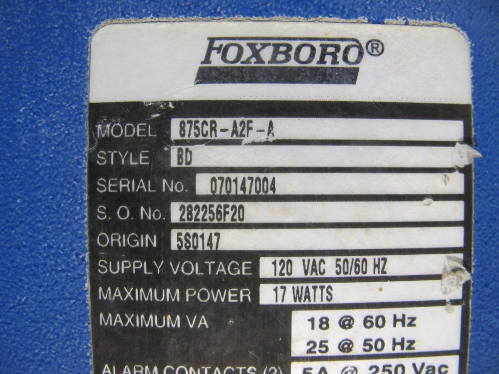 Foxboro 875CR-A2F-A Transmitter Communicator Series 875CRA2F-A Invensys CD