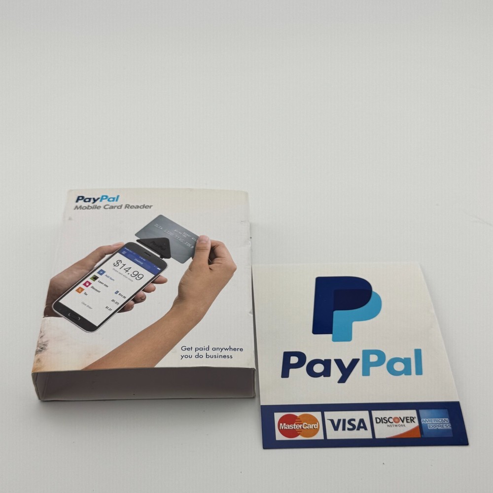 PayPal Here Mobile Card Reader Swipe 3.5mm Audio Jack w/ Box Inserts