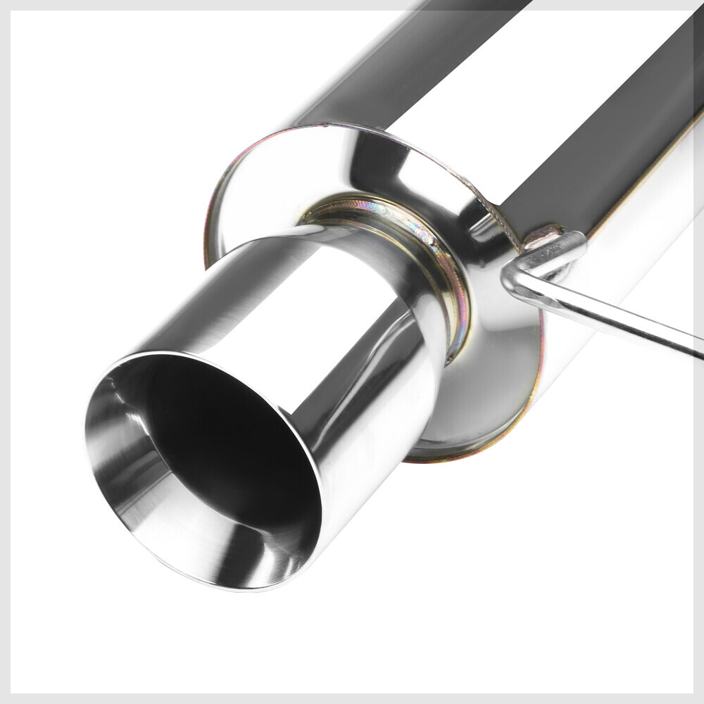 Fits 2000-2005 Mit Eclipse 3.0 [4"BEVELED TIP MUFFLER] SS Catback Exhaust System