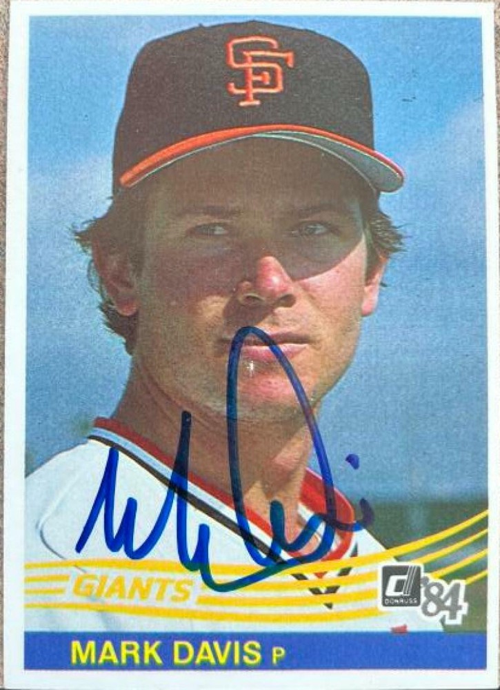 Mark Davis Autographed 1984 Donruss #201