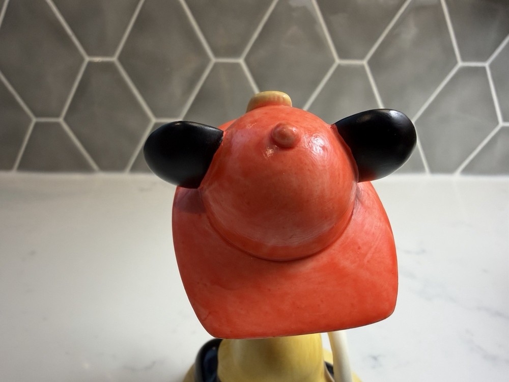 Walt Disney's Mickey Mouse - Fire Fighter Fireman Ceramic Figurine - 4"