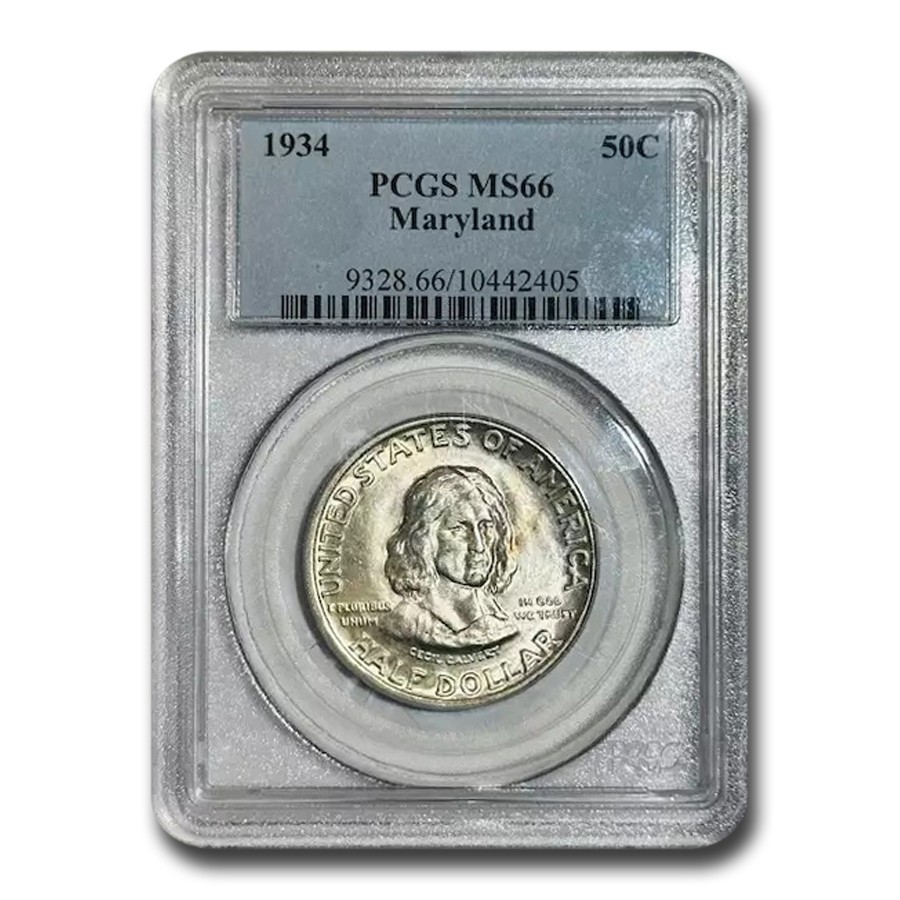 1934 Maryland Tercentenary Half Dollar MS-66 PCGS