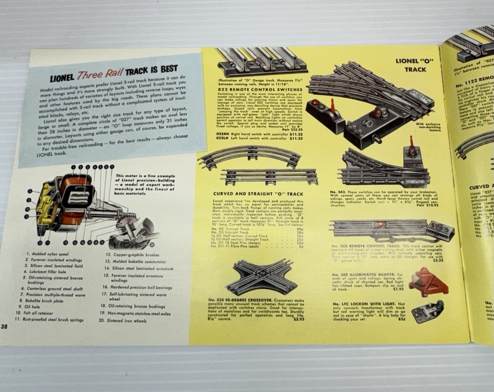 Vintage 1953 Lionel Model Train Catalog