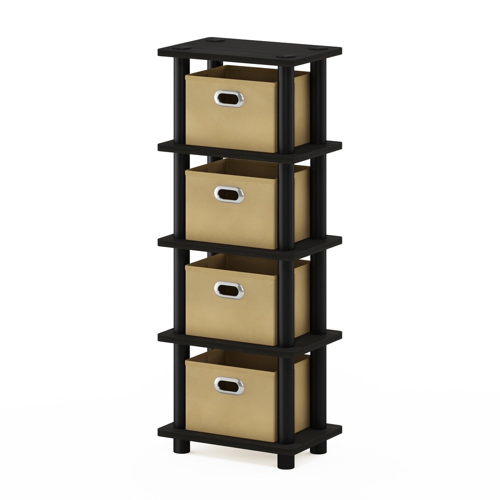 Turn-N-Tube 4-Bins System Rack Oak