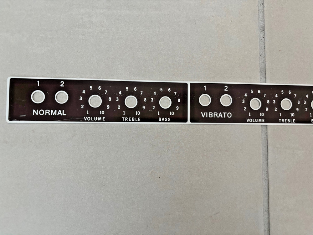 Brown Showman Amp face plate !