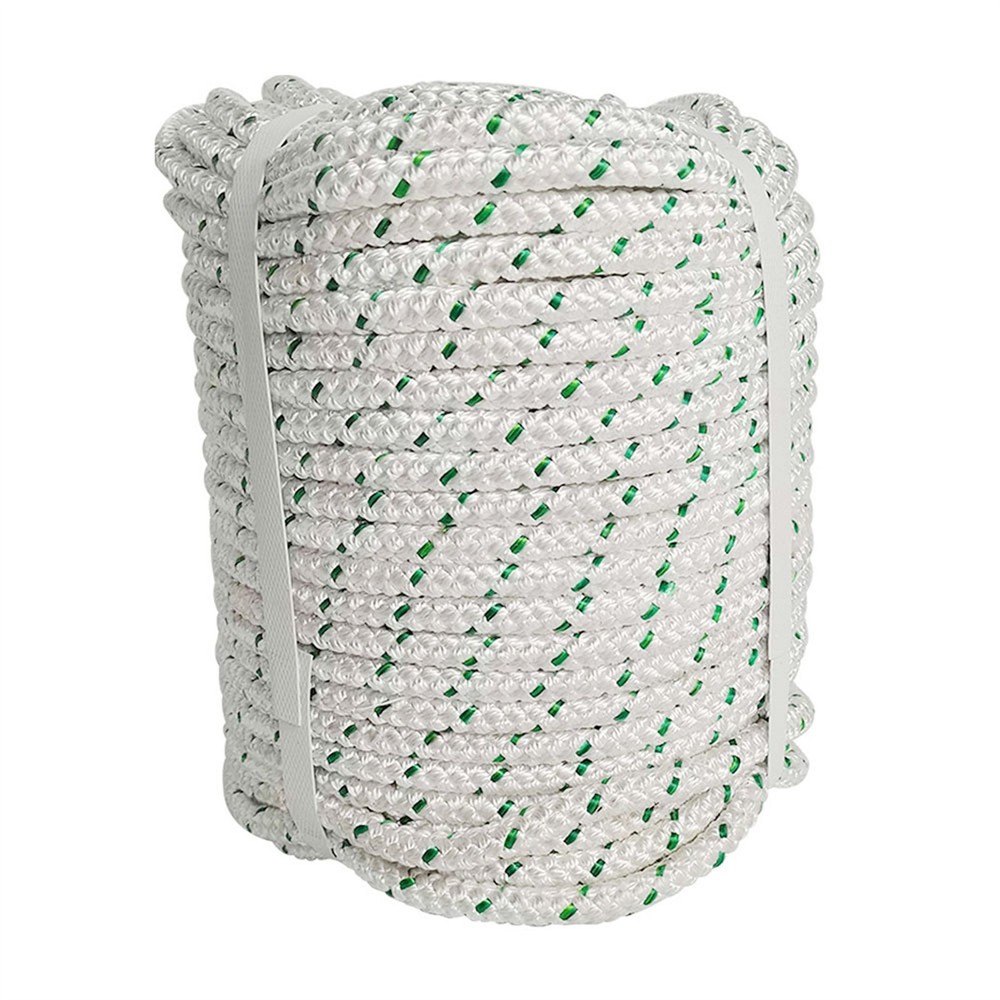 1544Lbs Breaking Strength Double Braid Polyester Rope Bull Rope 3/8" × 100'