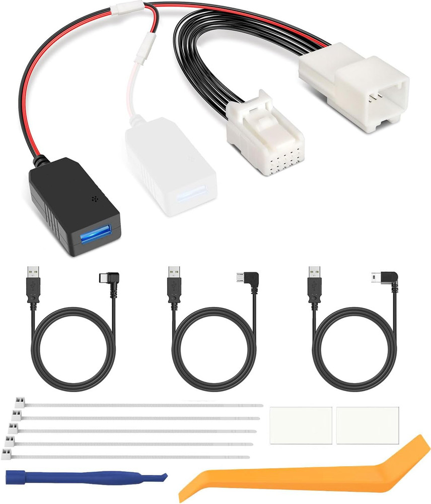 Dashcam Power Adapter,(10P Typee) Compatible with Select Mazda 2017+ CX5, CX9 wi