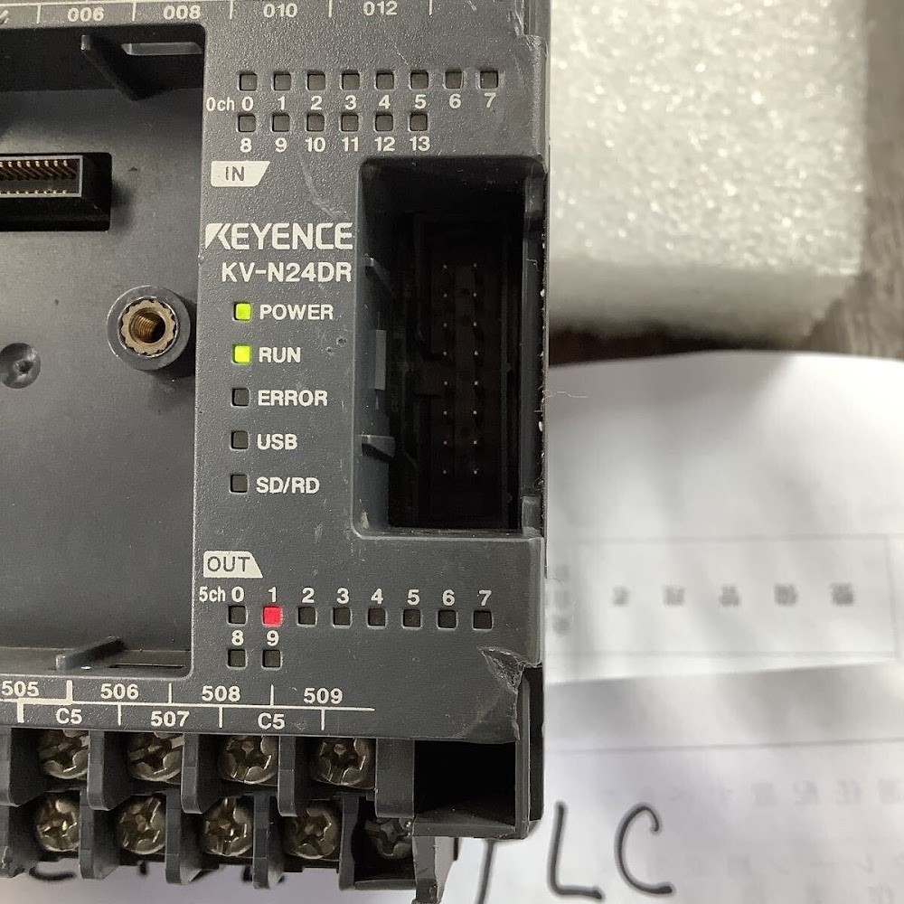 KEYENCE KV-N24DR PLC Main Unit Controller Power On Tested USED