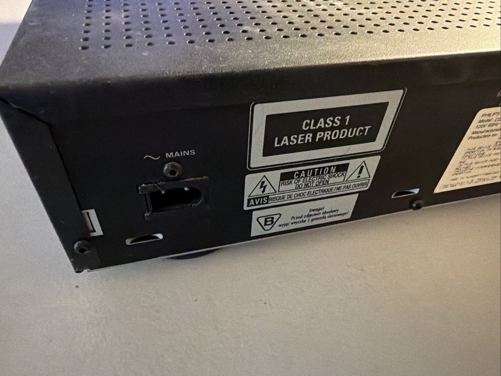 Philips CDR775/17 Audio CD Write/Record - FOR PARTS