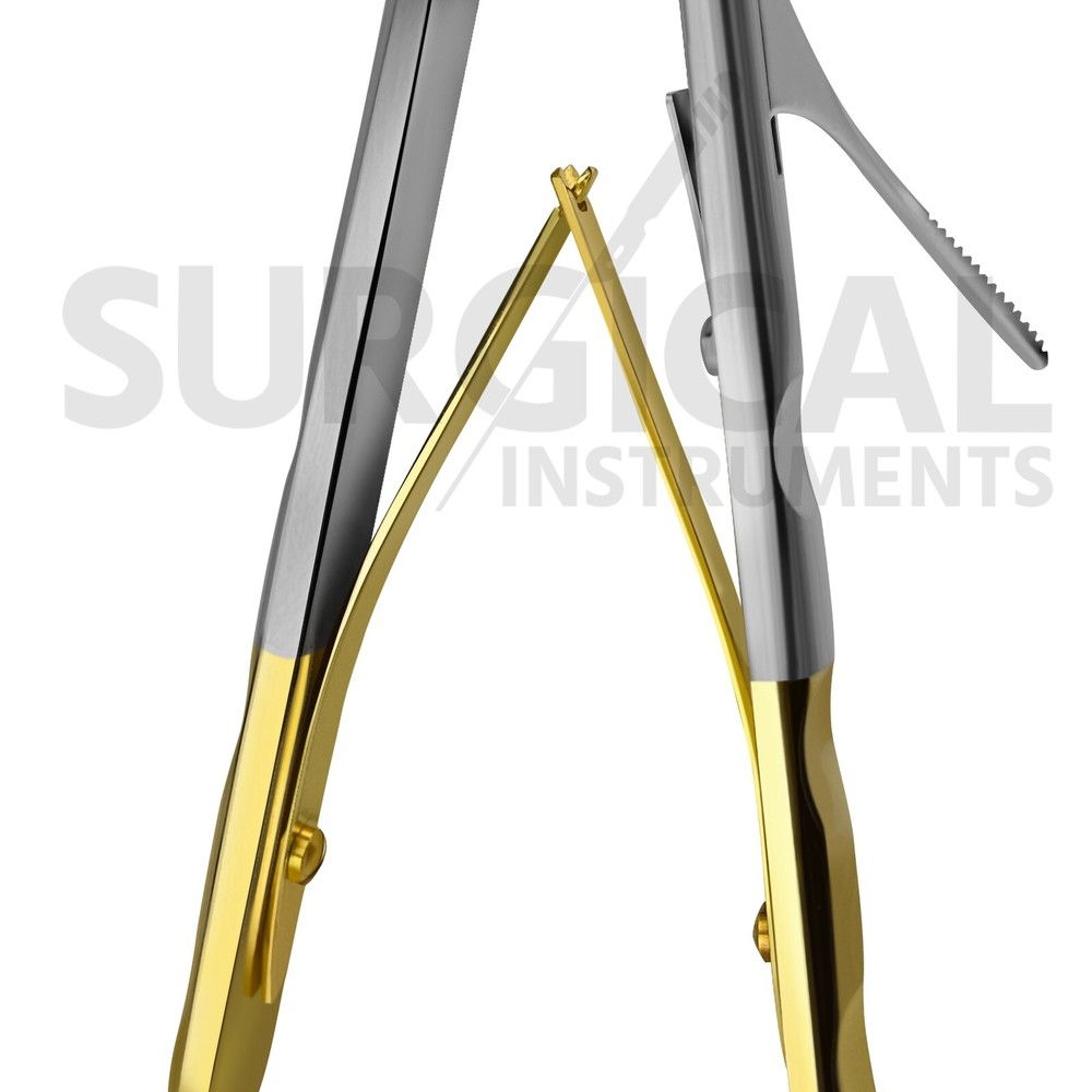 Sinus Needle Holder V Type 5 X 330mm Laparoscopy Laparoscopic Endoscope Forceps