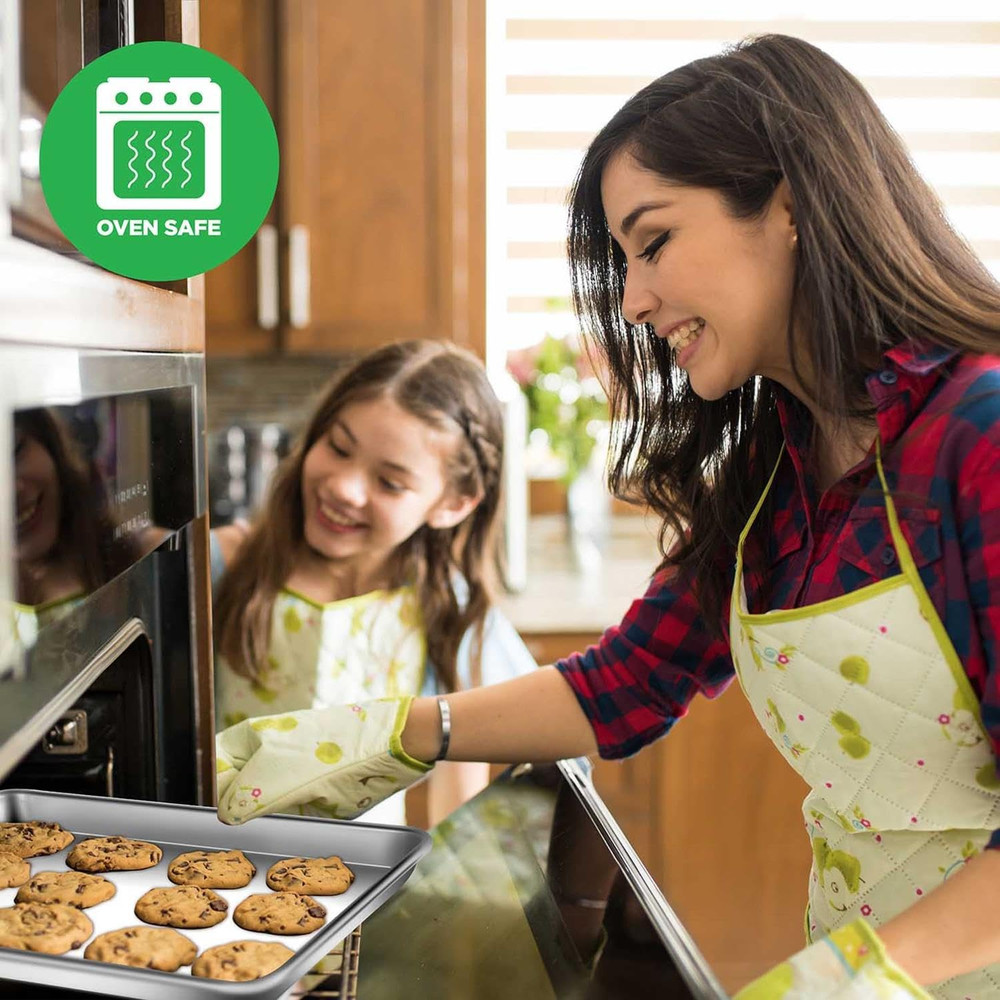 Non Stick Baking Sheets, Cookie Pan Aluminum Bakeware, Professional Quality Kitc