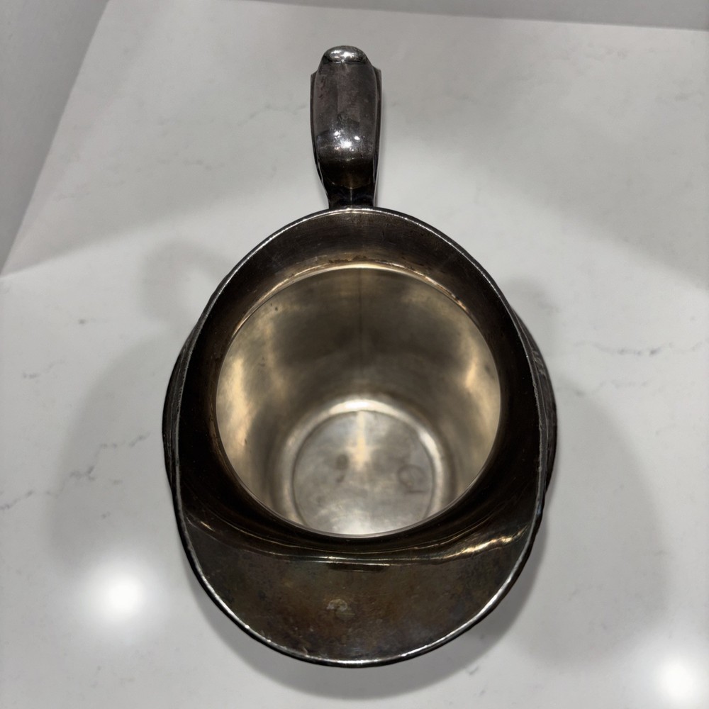 Reed & Barton Water Pitcher Hammered Surface Pattern 5585 With Patina