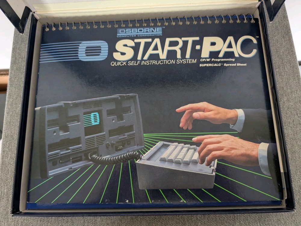 Osborne Computer Start Pac Quick Self Instruction System Wordstar Supercalc CP/M