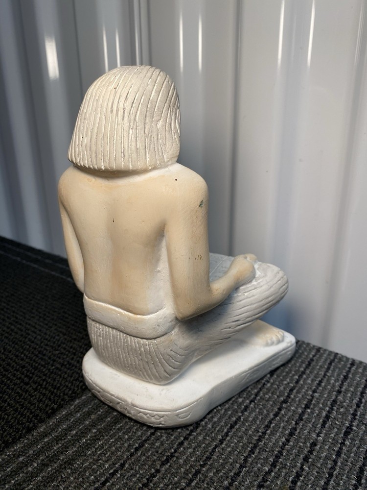 Ancient Egyptian Sitting Scribe Figurine from Egyptian Museum