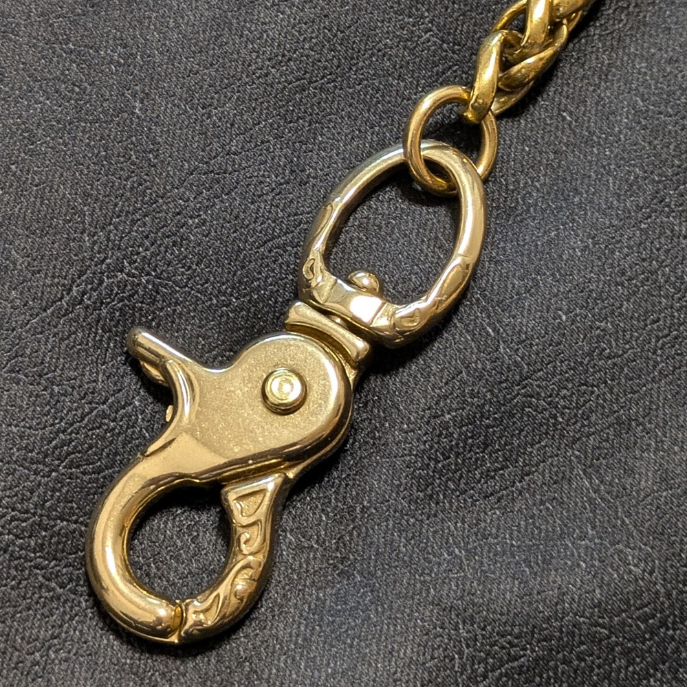 Heavy duty Solid brass Wallet chain Handmade in Japan LGA