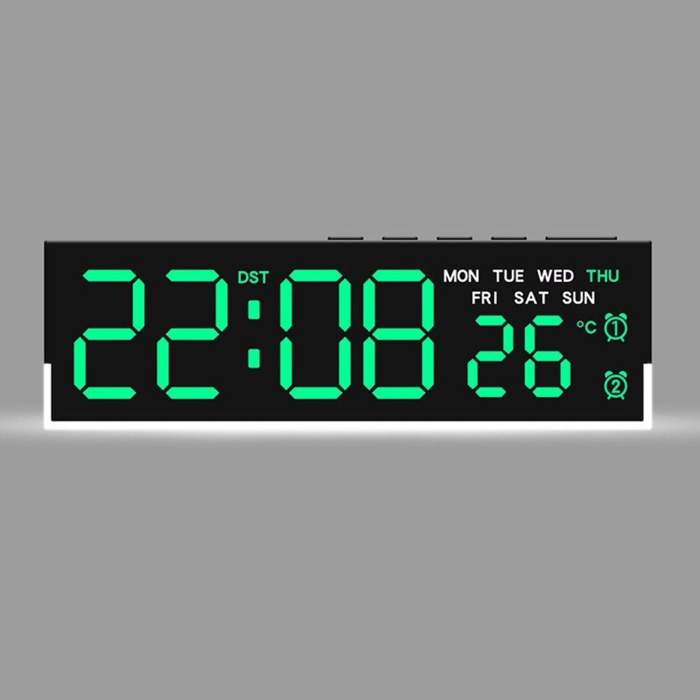 Alarm Clock Large Display Clock Customizable Brightness Easy Date Access