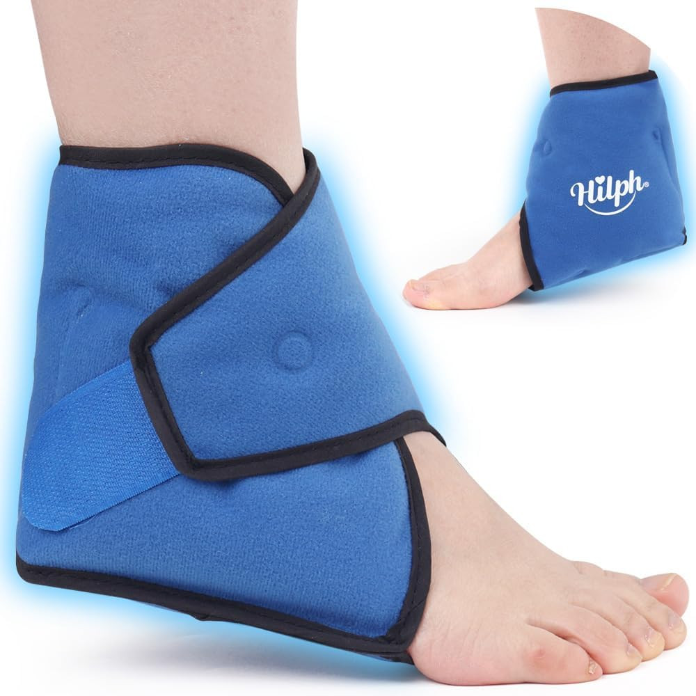 Ice Pack for Ankle Sprain Reusable Ankle Cold Pack Wrap for Ankle Injuries, Foot