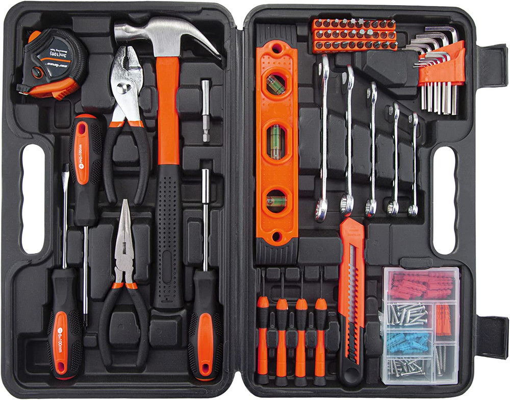 152-Piece Basic Household Hand Tool Set,With Toolbox Storage Case, All Purpose H