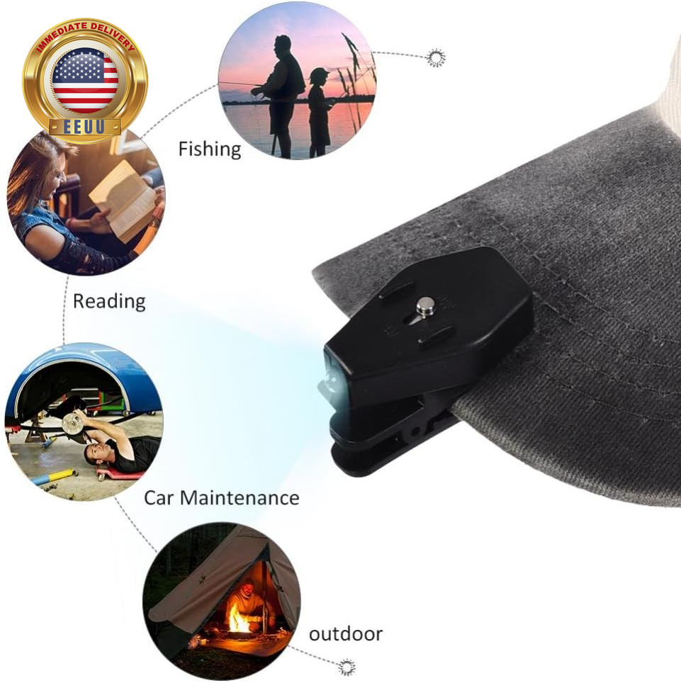 2PCS Universal Flexible Super Bright, LED Clip on Mini Book Reading Light 360 De