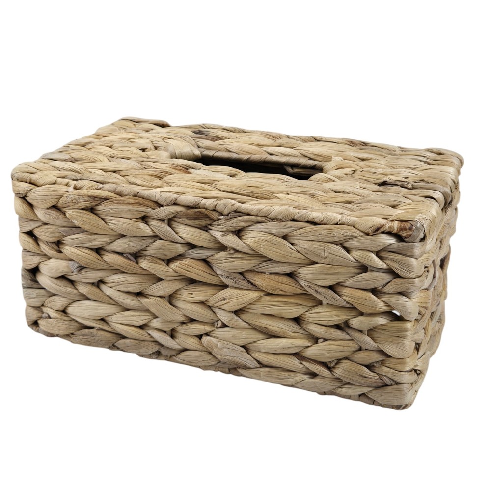 Decorative Natural Woven Seagrass Tissue Box Rectangular Cover Boho Beach Cottag