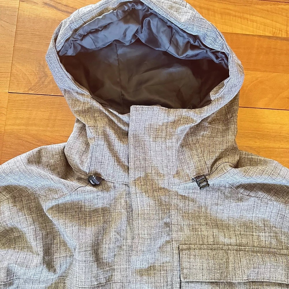 SOLARIS MENS Active ,athletic Rain Jacket Medium Color Gray