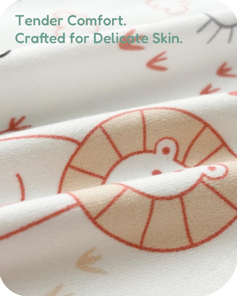 TotChill Crib Sheets 2 Pack, Fitted Sheet Sheets, Butterfly Bloom