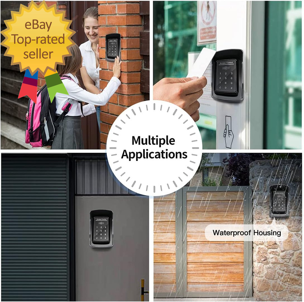 TC175P Touch Panel Wired Keypad Universal Keyless Entry Keypad DC 12V 24V
