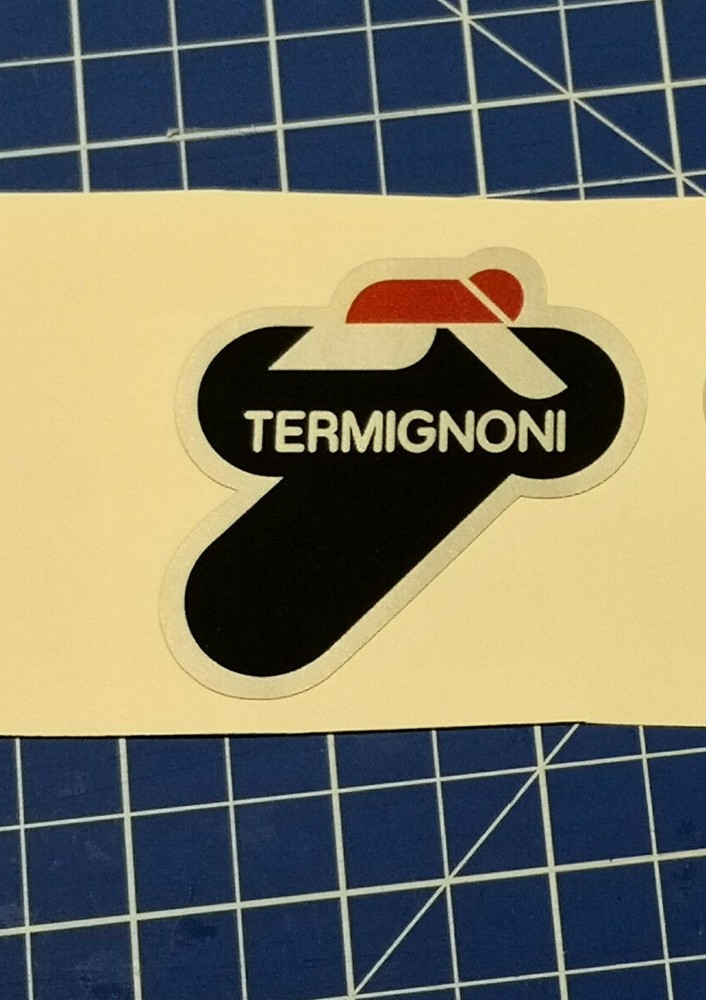 Termignoni Heat Resistant Stickers 8 Cm Left Black Silver Red