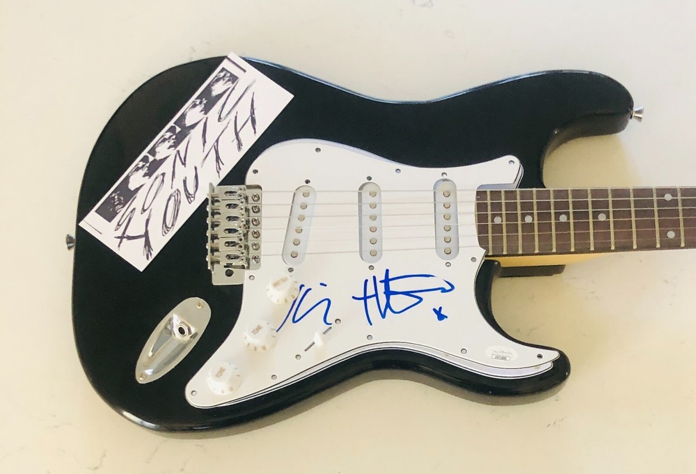 Sonic Youth Autograph Signed Guitar X 2 JSA Authentication