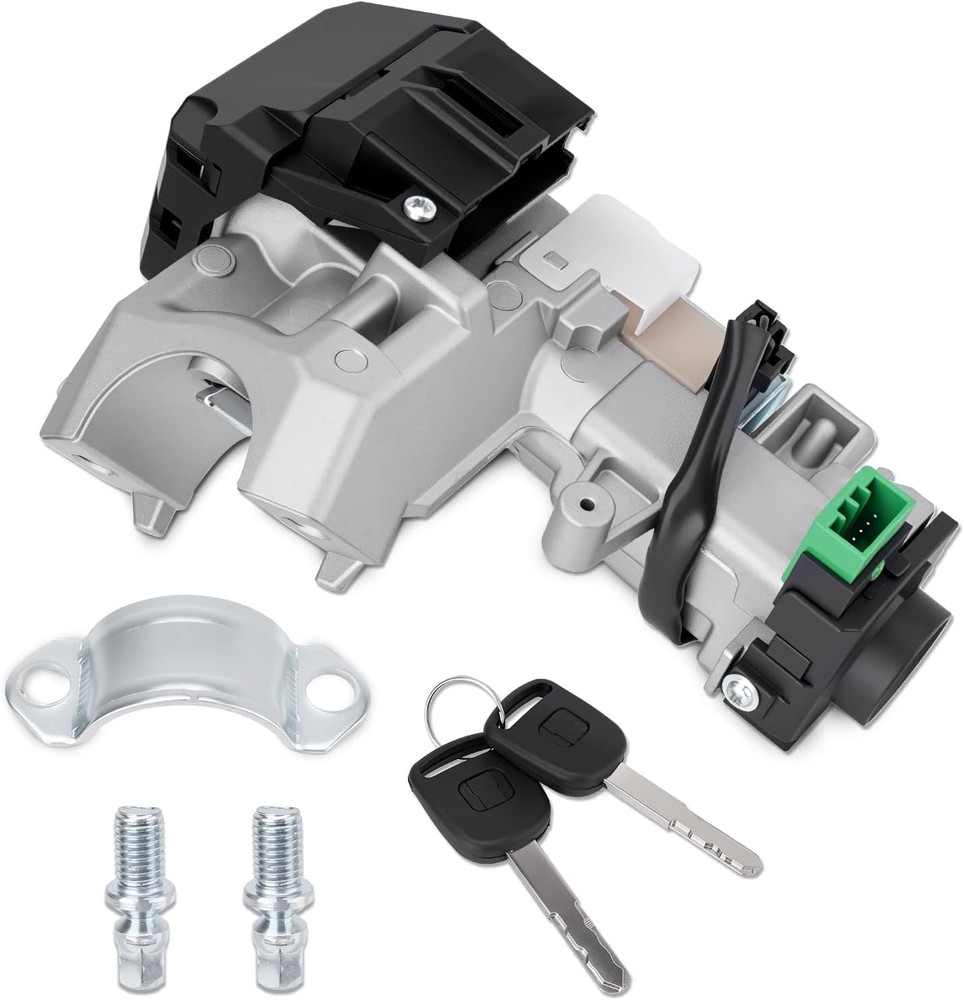 Ignition Switch Lock Cylinder with 2 Keys (With Chip) Compatible with 2003 2004