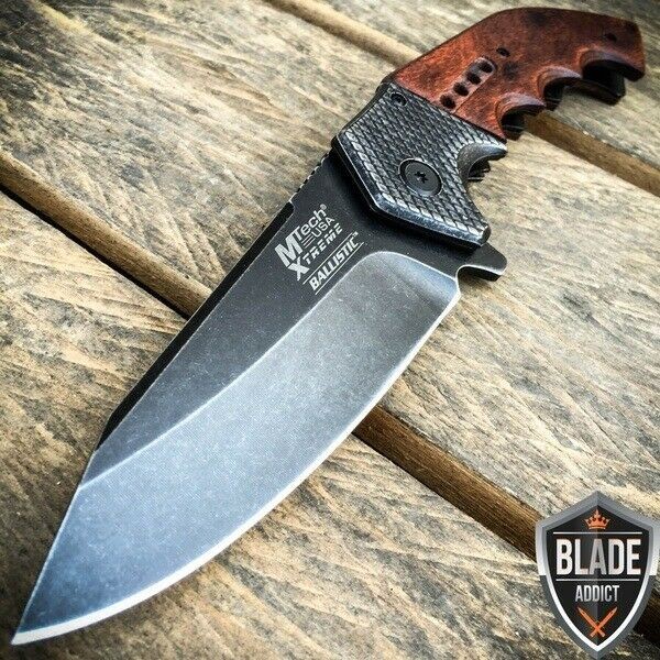 9" M-Tech SPRING OPEN ASSISTED Tactical Blade Folding POCKET KNIFE Steampunk