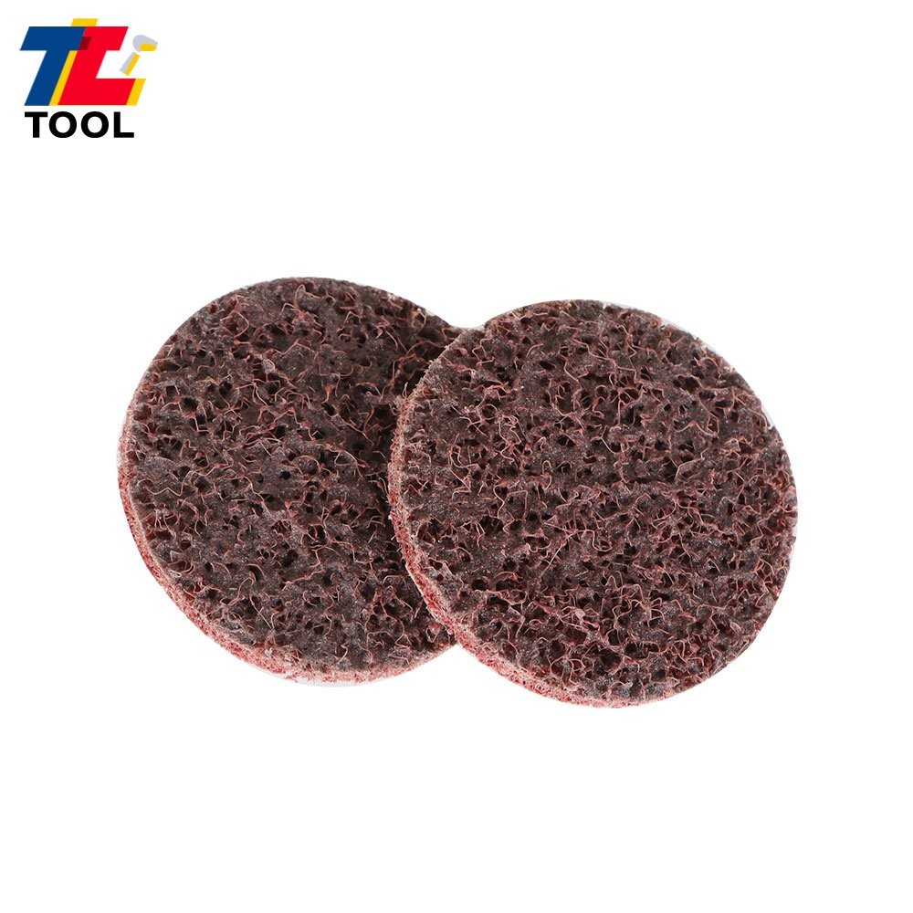 50Pcs 2" Surface Conditioning Discs Roll Lock Die Grinder Sanding Pads