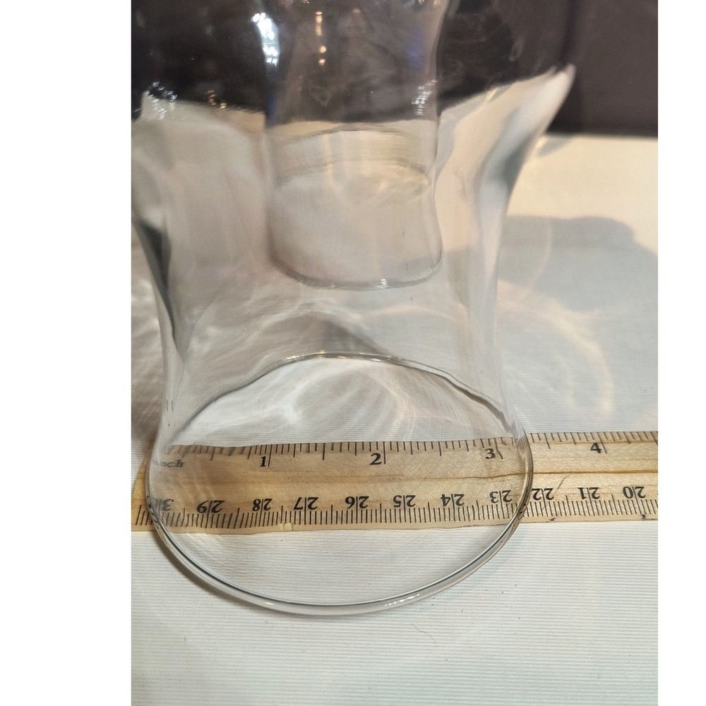 1201. Clear Glass Peg Votive
