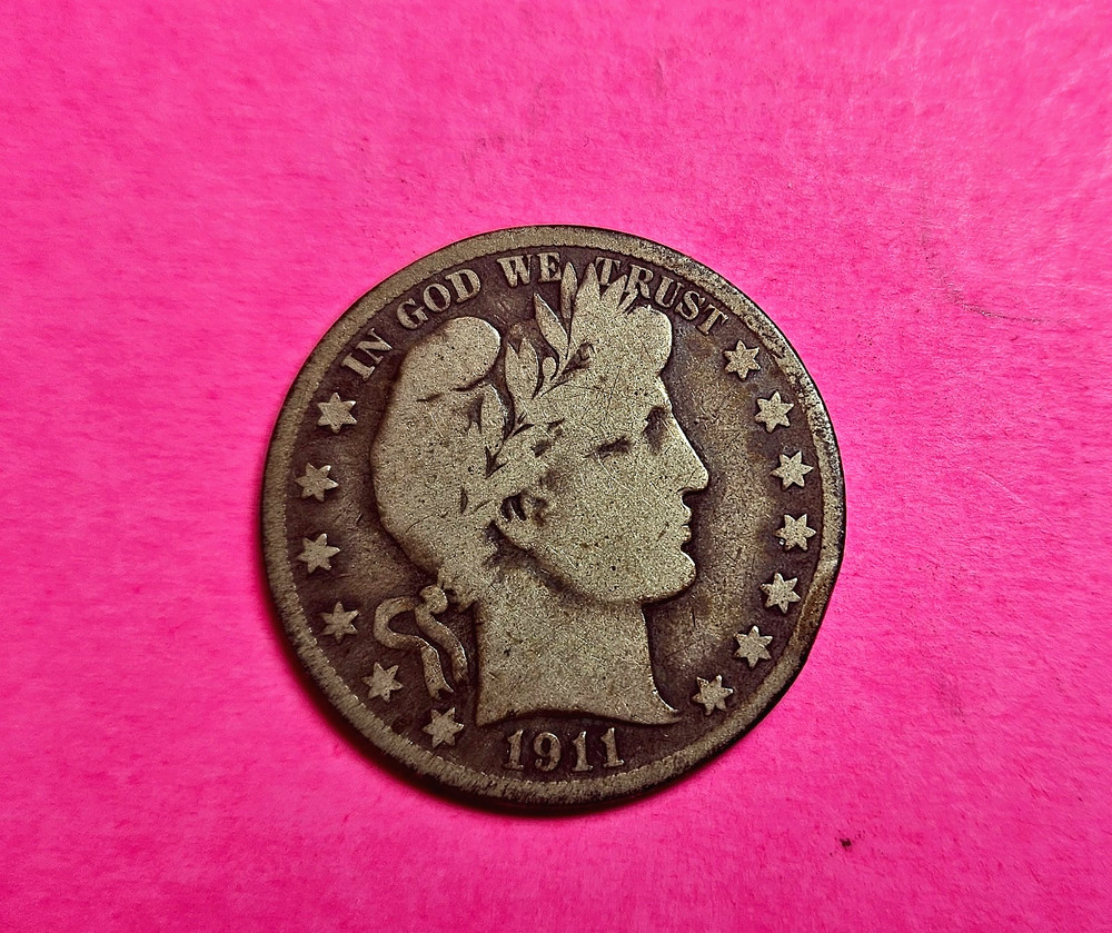 1911 S Barber Half dollar 90% Silver