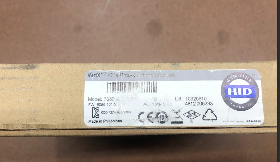 HID 70300AEP0N VertX Output Control Interface